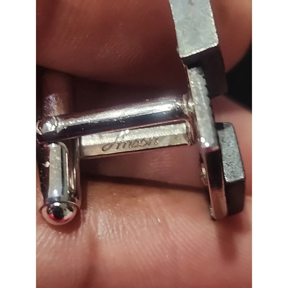 Anson Smile Now Cry Later‎ Vintage Silvertone Cuff links
